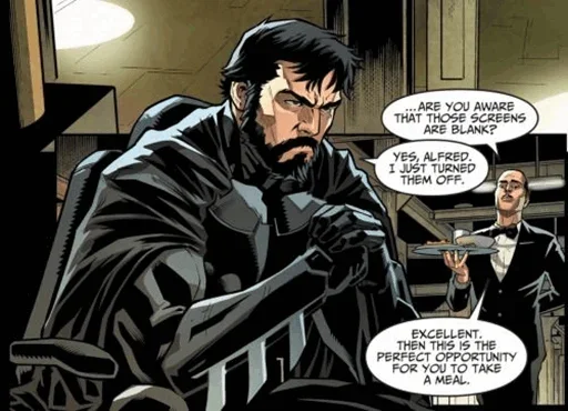 😕 Стикер «Bruce Wayne» для Telegram