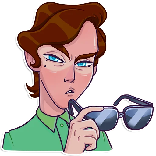 🤔 Стикер «Брюнетов Роман» для Telegram