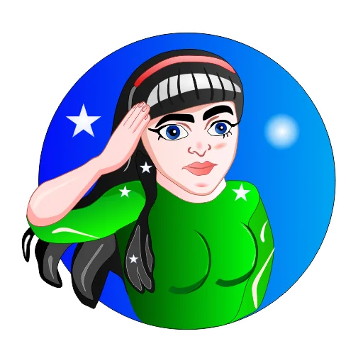 🙋‍♀️ Стикер «Bryunki» для Telegram
