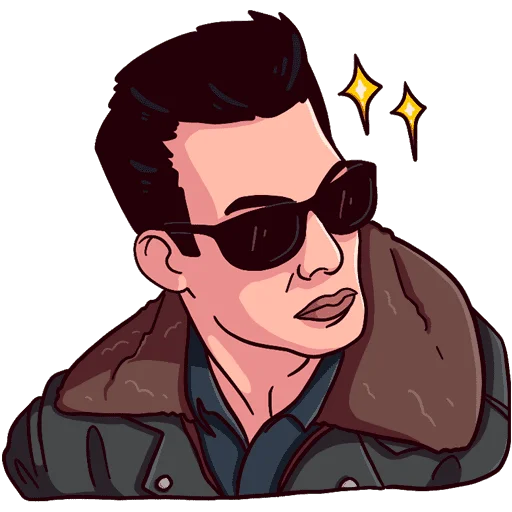 🕶 Стикер «Твин Пикс» для Telegram