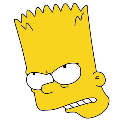 😬 Стикер «Bart» для Telegram