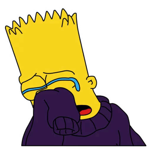 😭 Стикер «Bart» для Telegram