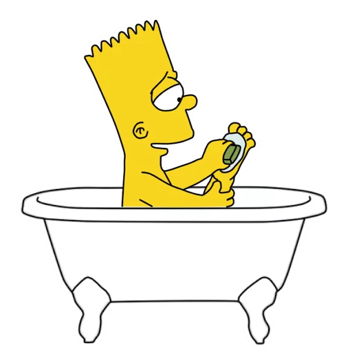🛁 Стикер «Bart» для Telegram