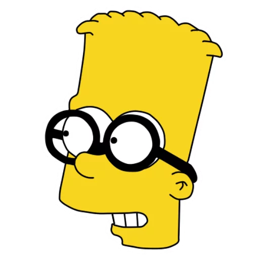 👓 Стикер «Bart» для Telegram