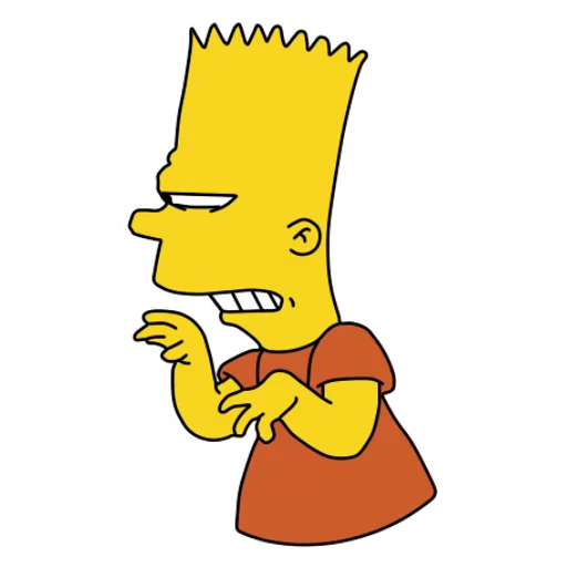😑 Стикер «Bart» для Telegram