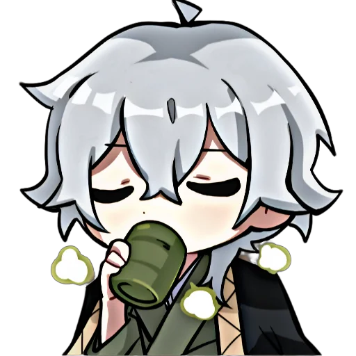 🍵 Стикер «bsd x genshin» для Telegram