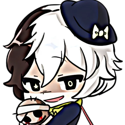 😈 Стикер «bsd x genshin» для Telegram