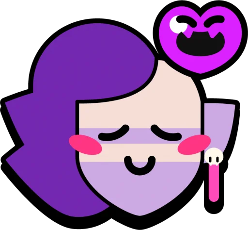 💜 Стикер «ЗНАЧКИ БРАВЛ СТАРС 4» для Telegram