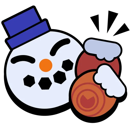 ⛄️ Стикер «Brawl Stars Pins (Exclusive)» для Telegram