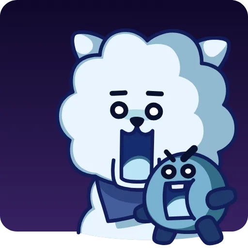 😱 Стикер «BT21» для Telegram