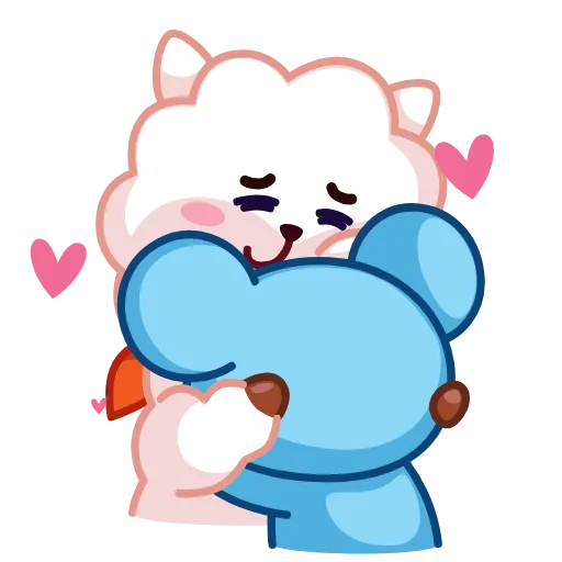 👨‍❤️‍👨 Стикер «BT21» для Telegram
