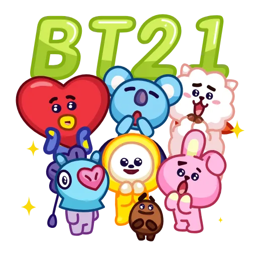 🤩 Стикер «BT21» для Telegram