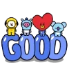 Стикер 4 Bt21