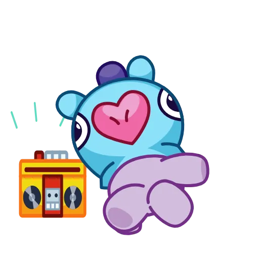 Стикер 15 BT21 - анимированные