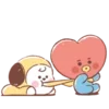 Стикер 8 ⭐️ bt21 - BTS family