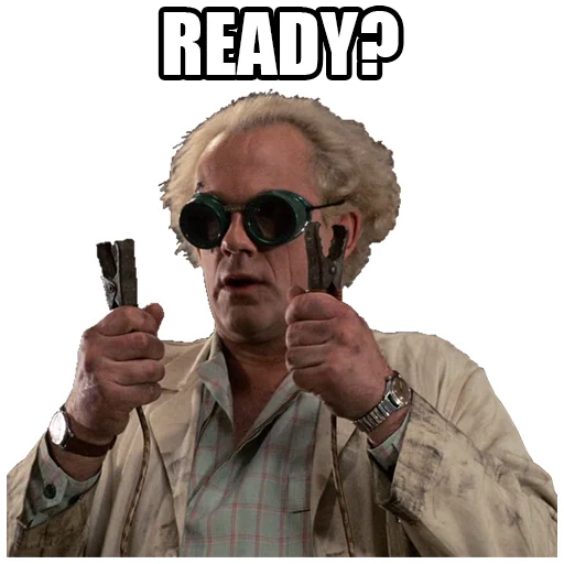 ⏳ Стикер «Back to the Future» для Telegram