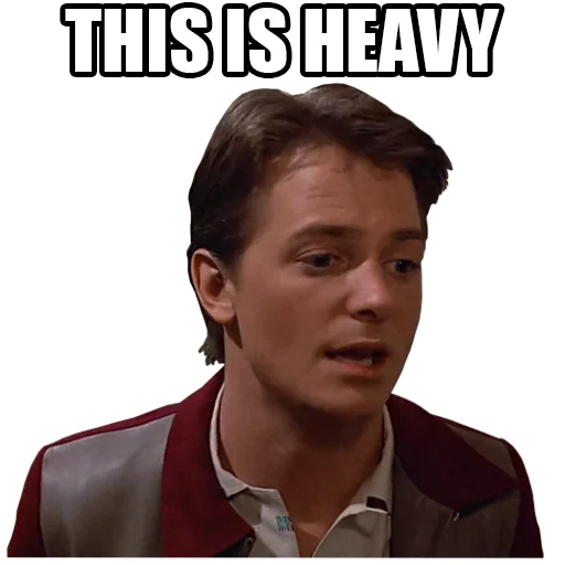 😟 Стикер «Back to the Future» для Telegram