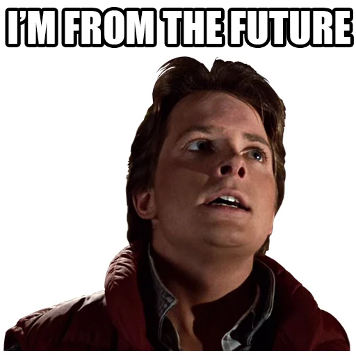 🙌 Стикер «Back to the Future» для Telegram