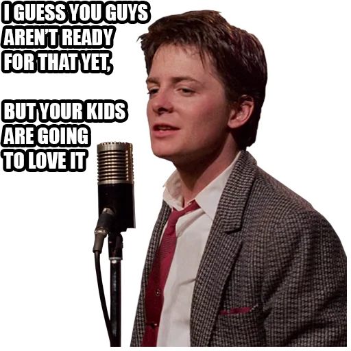 🎤 Стикер «Back to the Future» для Telegram