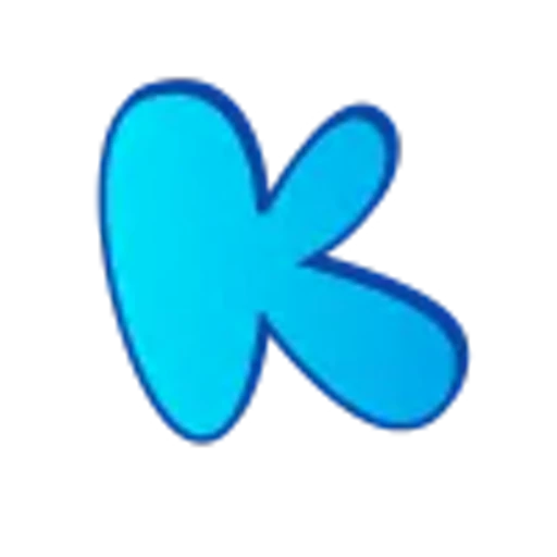 🤩 Эмодзи «Голубые буквы пузыри» для Telegram