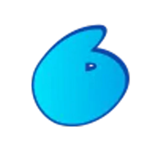 🤩 Эмодзи «Голубые буквы пузыри» для Telegram
