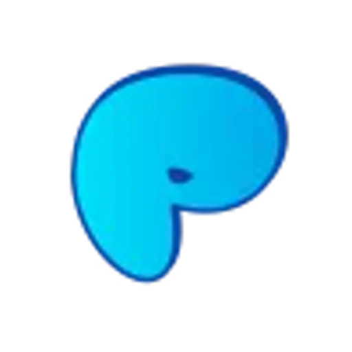 🤩 Эмодзи «Голубые буквы пузыри» для Telegram