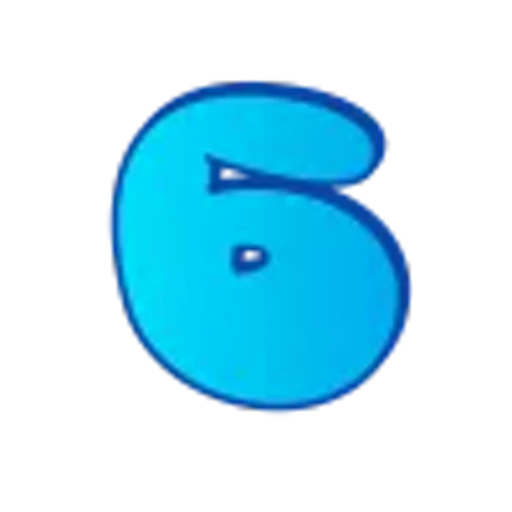 🤩 Эмодзи «Голубые буквы пузыри» для Telegram
