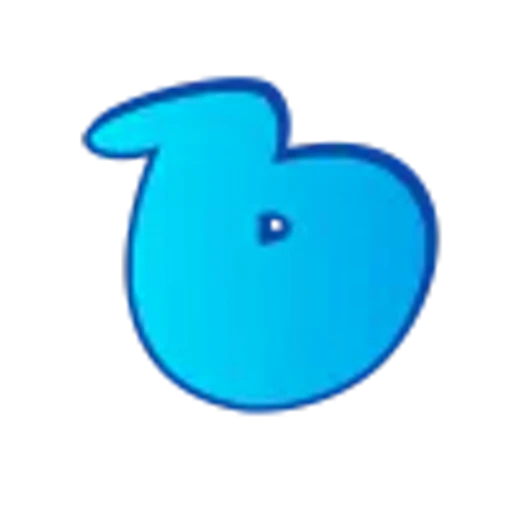 🤩 Эмодзи «Голубые буквы пузыри» для Telegram