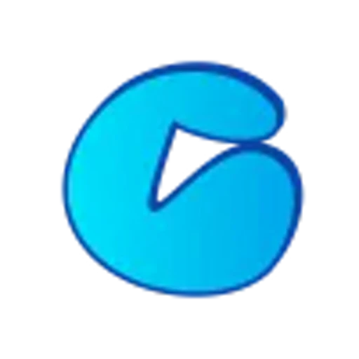 🤩 Эмодзи «Голубые буквы пузыри» для Telegram