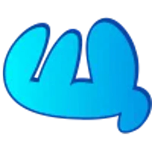 🤩 Эмодзи «Голубые буквы пузыри» для Telegram