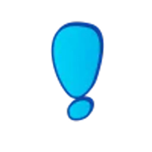 🤩 Эмодзи «Голубые буквы пузыри» для Telegram