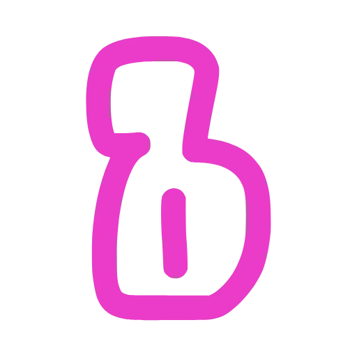 🔤 Эмодзи «Bubble манджента шрифт» для Telegram