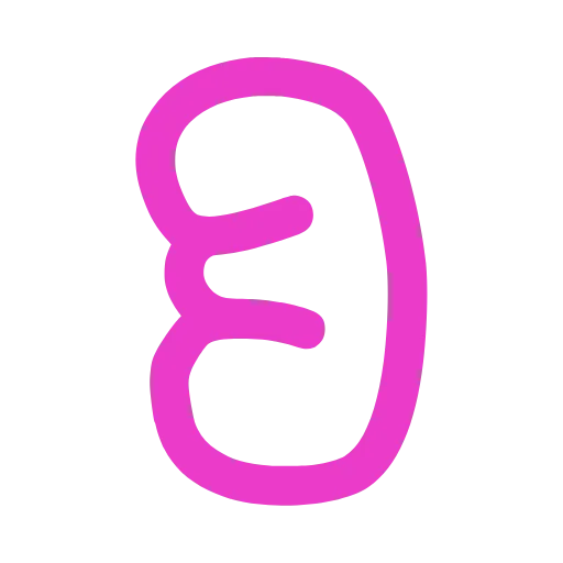 🔤 Эмодзи «Bubble манджента шрифт» для Telegram