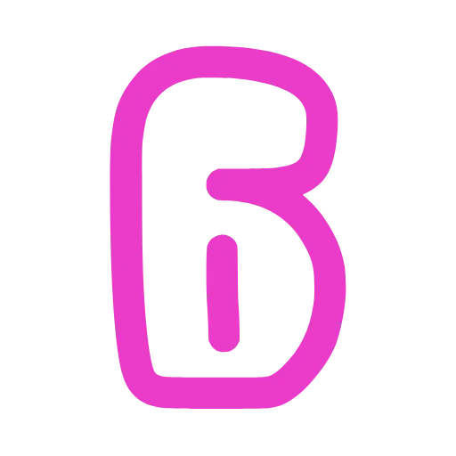 🔤 Эмодзи «Bubble манджента шрифт» для Telegram