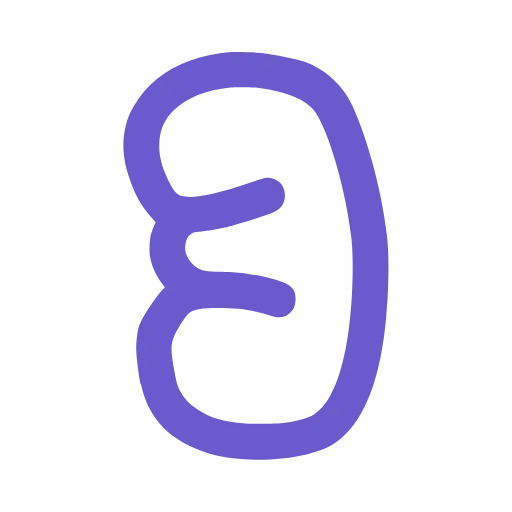 🔤 Эмодзи «Bubble васильковый шрифт» для Telegram