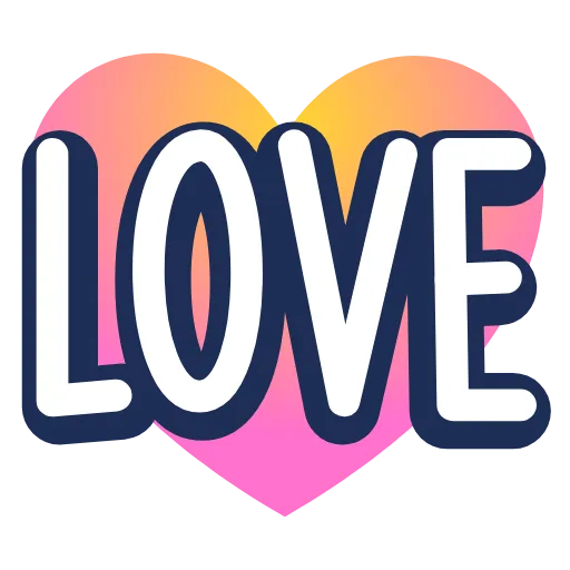 ❤️ Стикер «Bubbles Emoji» для Telegram