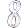 8️⃣ Эмодзи «Bubble font» для Telegram