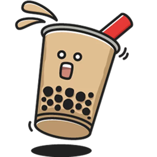 🤗 Стикер «Bubble Tea» для Telegram