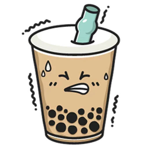 🤗 Стикер «Bubble Tea» для Telegram