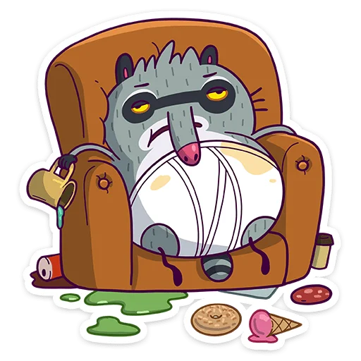 🤤 Стикер «Полоскун Бублик» для Telegram