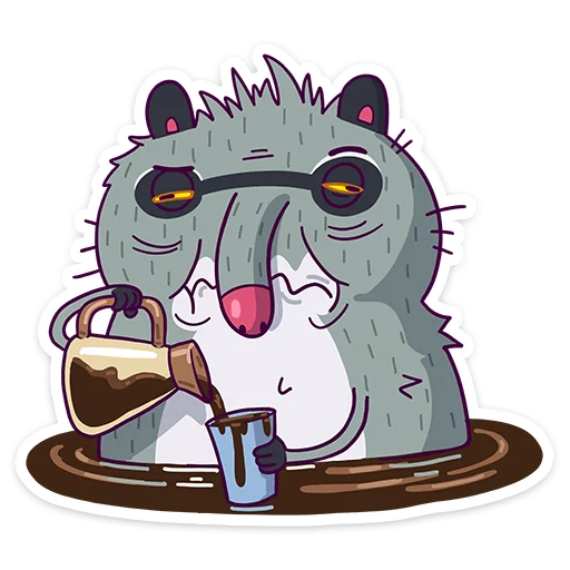 🥱 Стикер «Полоскун Бублик» для Telegram