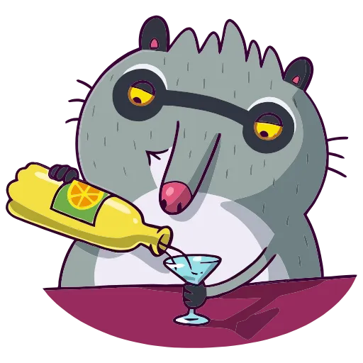 🍸 Эмодзи «Полоскун Бублик» для Telegram