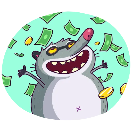 💰 Эмодзи «Полоскун Бублик» для Telegram