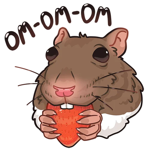 🍓 Стикер «крыс Бублик» для Telegram