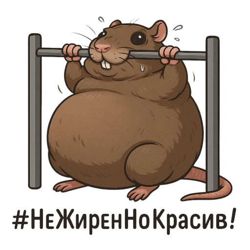 😤 Стикер «крыс Бублик» для Telegram