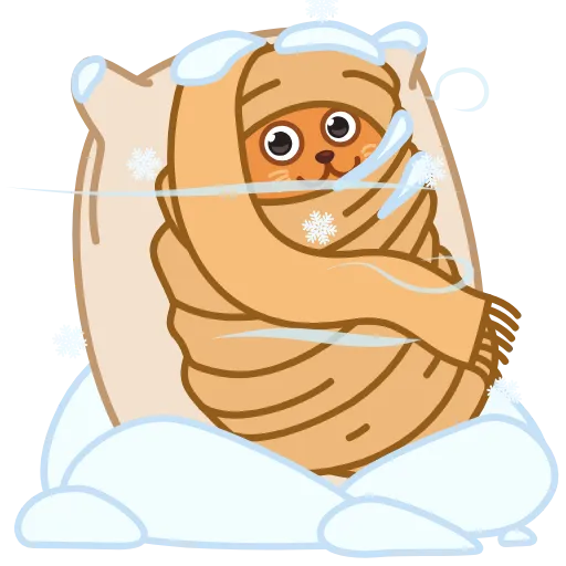 🥶 Стикер «Bubo the Scarfcat» для Telegram