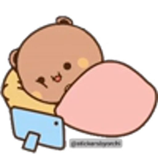 ⭐ Эмодзи «Kawaii Bubu and Dudu» для Telegram