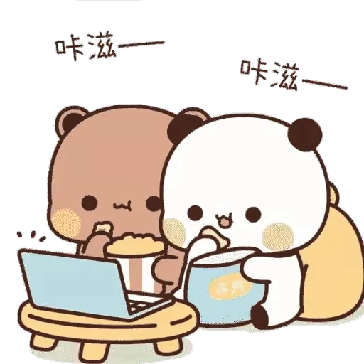 🍿 Стикер «Bubu and Dudu 9» для Telegram