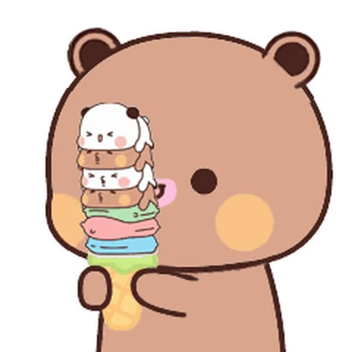 🍨 Стикер «Bubu and Dudu 11» для Telegram
