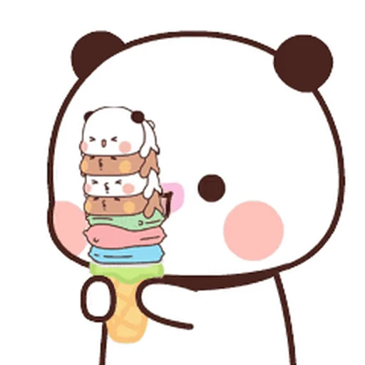 🍨 Стикер «Bubu and Dudu 11» для Telegram